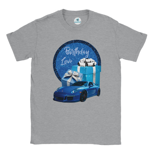Classic ME Birthday Car and Cake T-shirt, Unisex, Men T-shirt