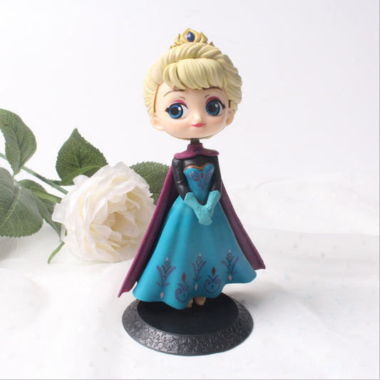 Baking Cake Decorative Ornaments 2nd Generation Princess Elsa Princess Anna Hand-made Model Scene Decoration