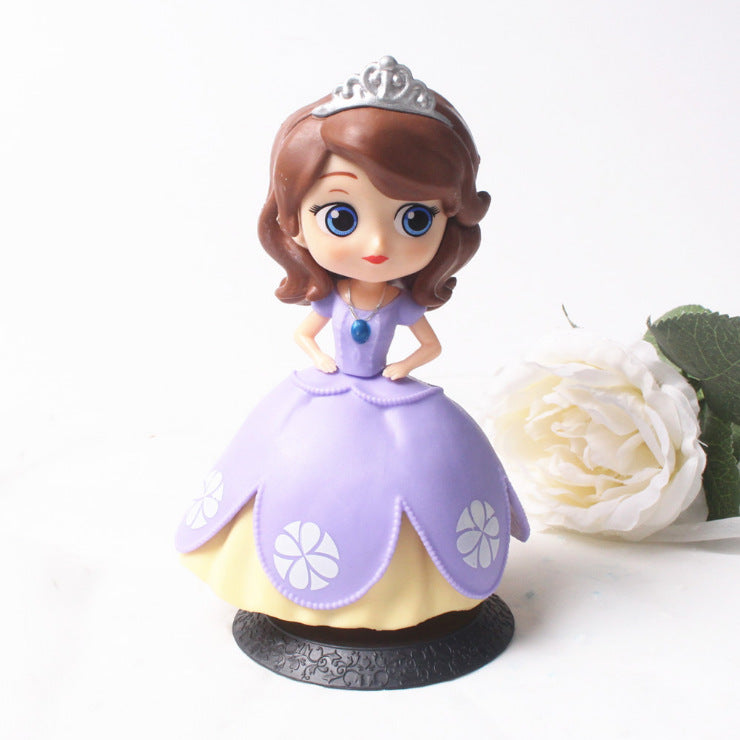 Baking Cake Decorative Ornaments 2nd Generation Princess Elsa Princess Anna Hand-made Model Scene Decoration