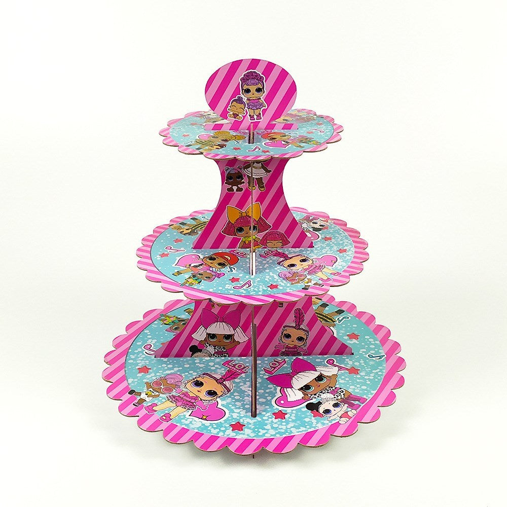Baking Cartoon doll birthday theme cake stand