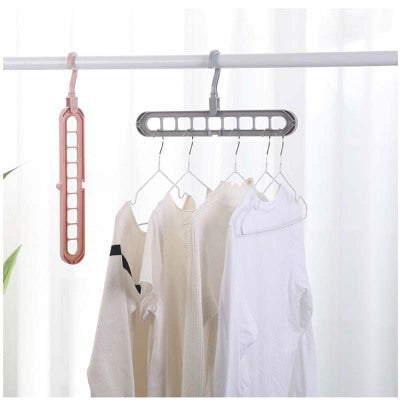 Home 9-hole Clothes Hanger Organizer Space Saving Hanger