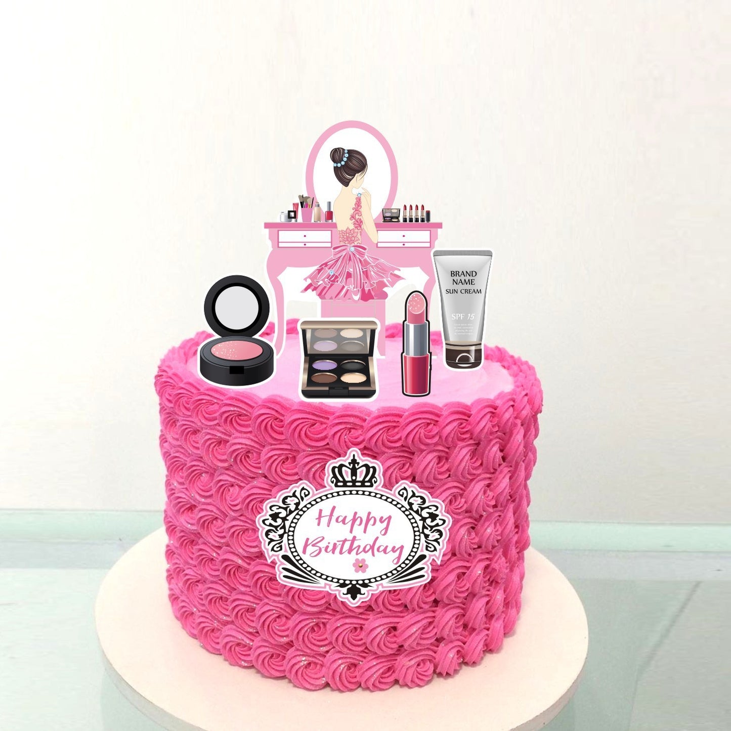 Baking Birthday Cake Decoration Romantic Dessert