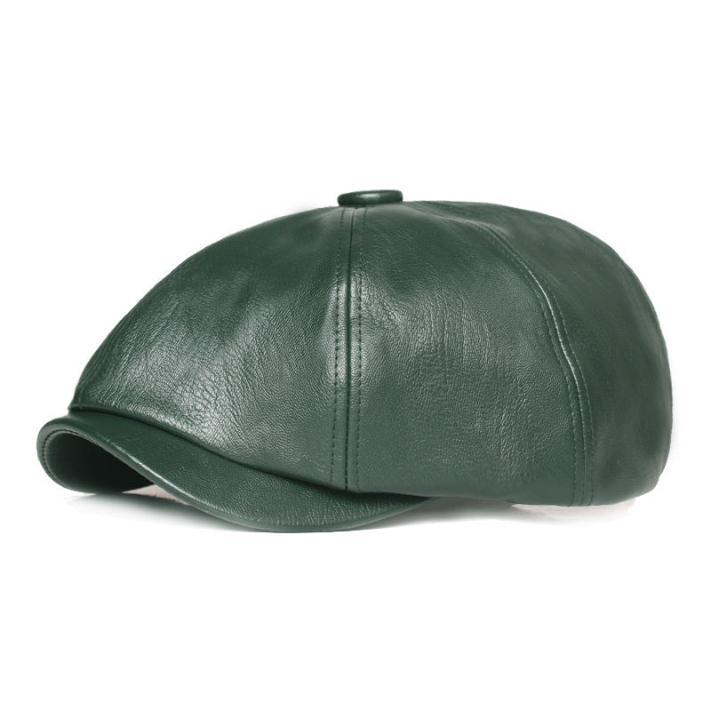 Leather Retro Cap - Unisex