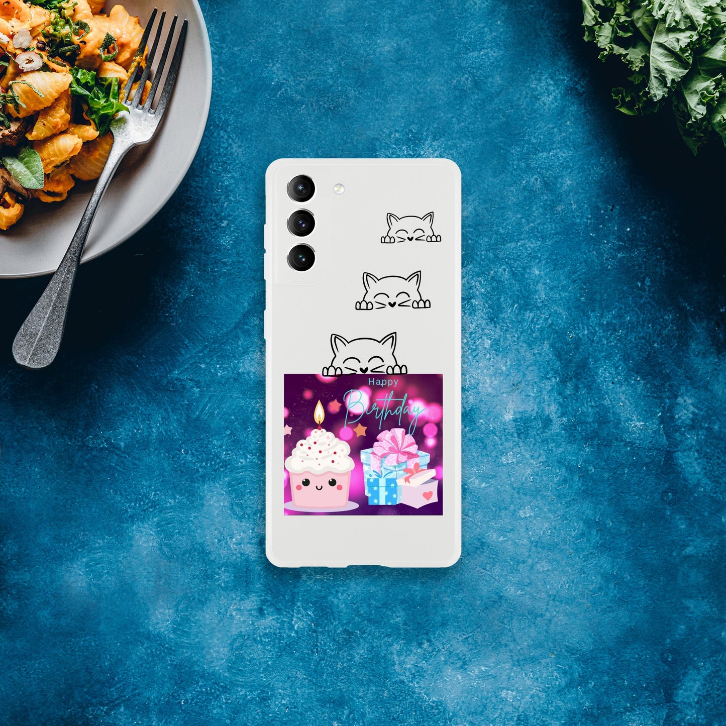 Birthday cupcake Mobile Flexi casing Unisex Samsung