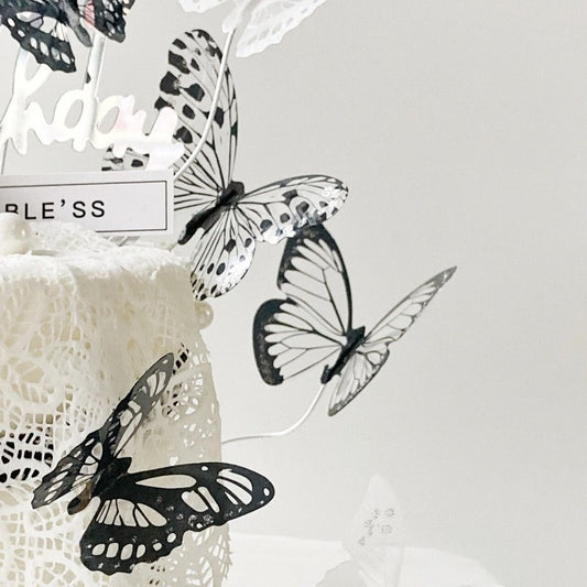 Baking Butterfly Birthday Cake Plug-in Beautiful Mother's Day Cake Decoration Plug-in