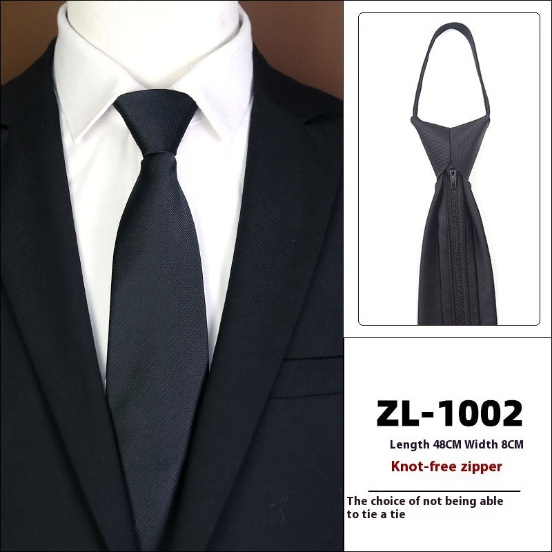 Men's Business Fashion Formal Wear Business Tie Zipper
