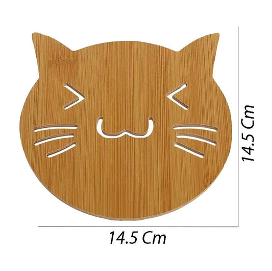 Kitchen Cartoon Coasters For Drinks Pot Teapot Wood Drink Drinking Coaster Coffee Mug Rack Coffee Cup Stand Cup Coaster Wood Cup Wooden Dining Table Cup Holder