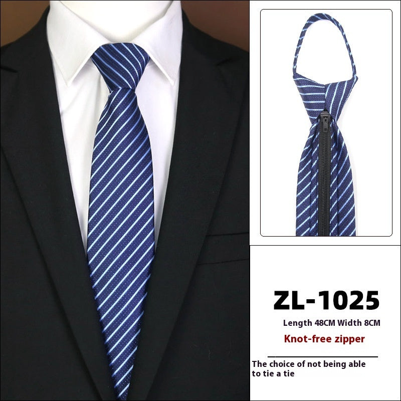 Men's Business Fashion Formal Wear Business Tie Zipper