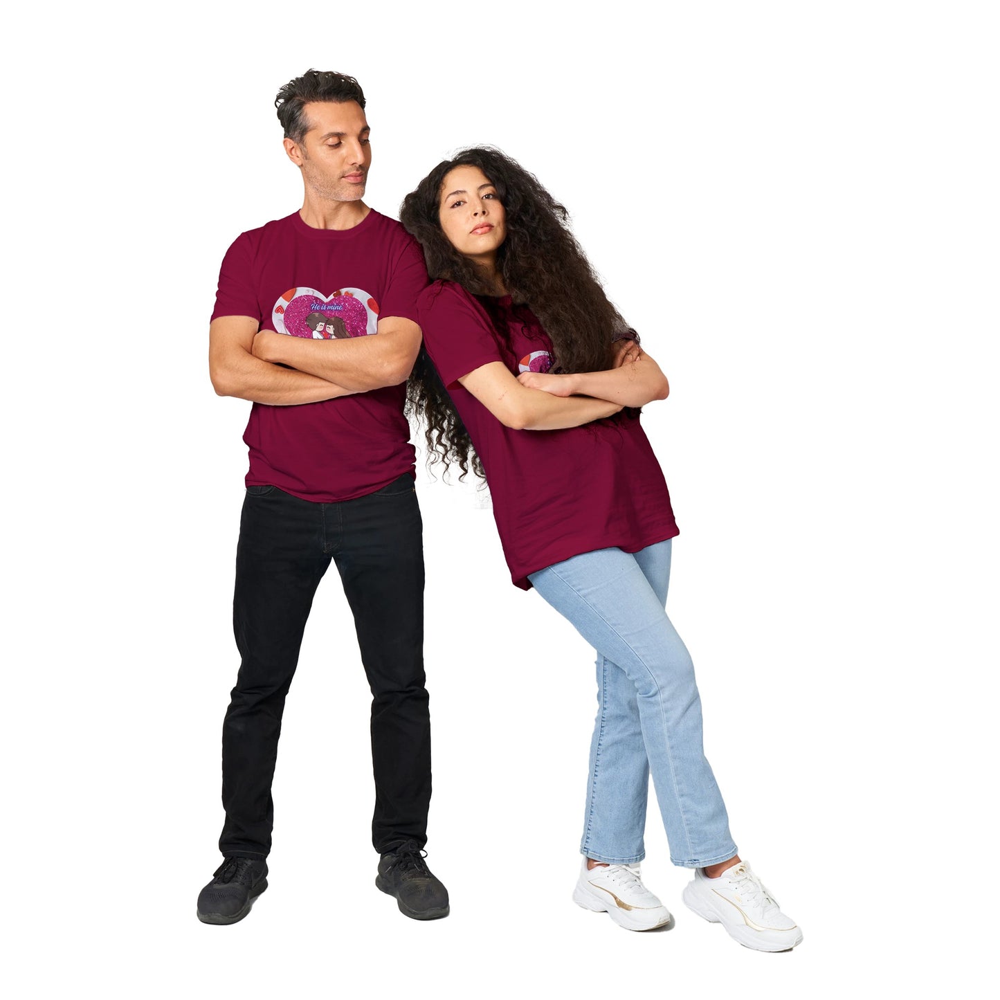 Classic ME Cute Couple Valentine Ladies T-shirt