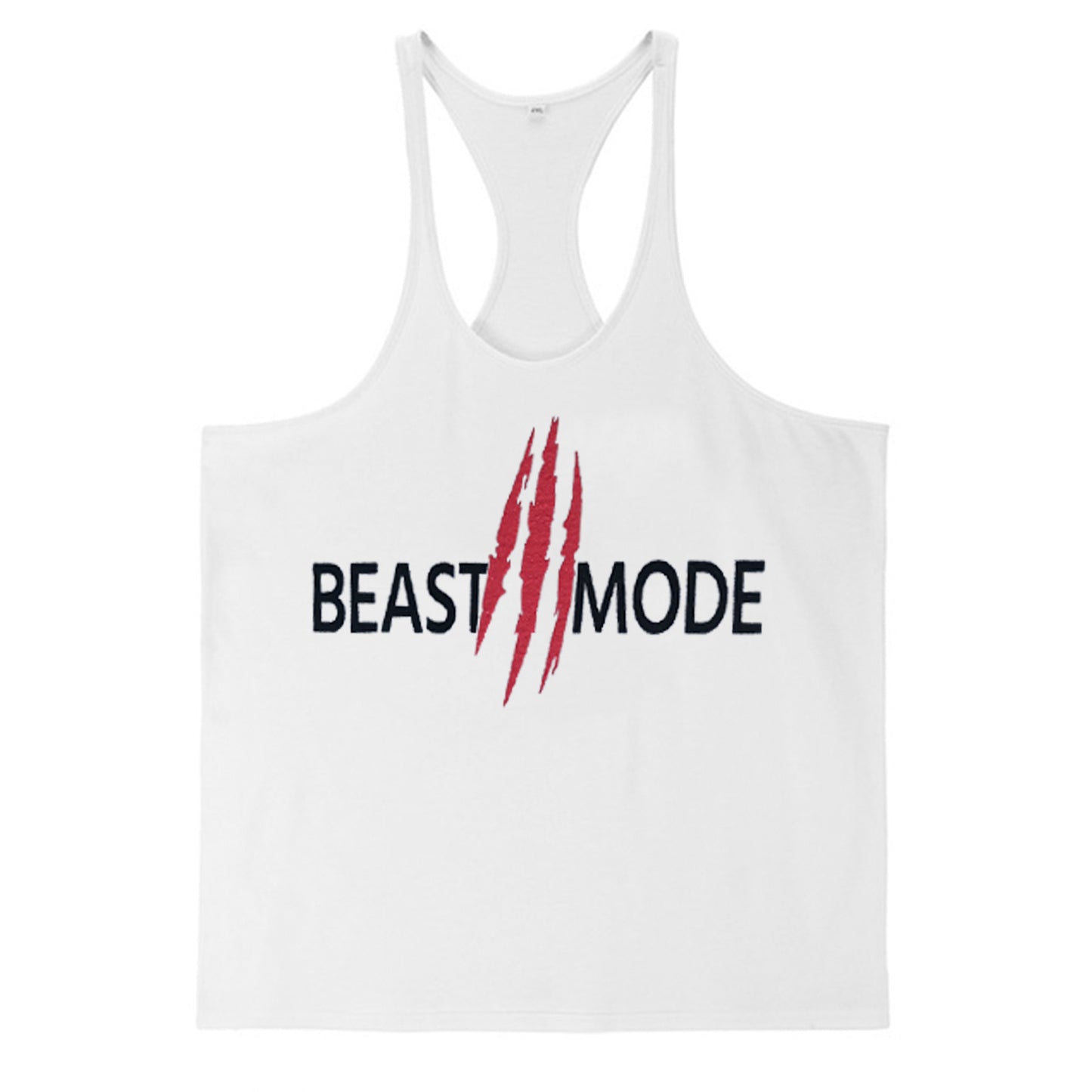 Men's Summer Cotton Fitness Muscle Men's Thin Shoulder Strap I-print Halter Tank top