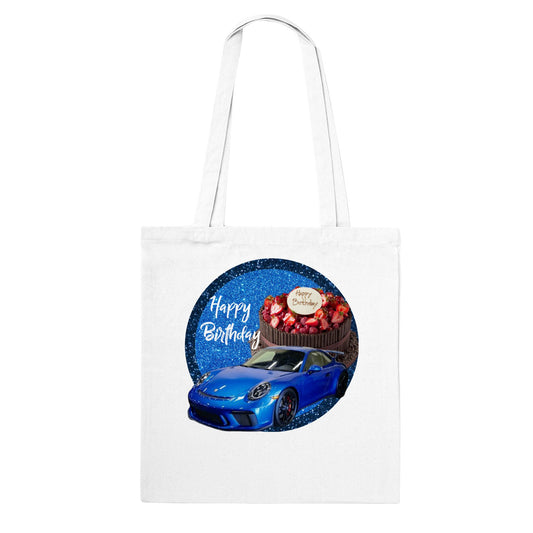 Classic ME Birthday Car and Cake Tote Bag