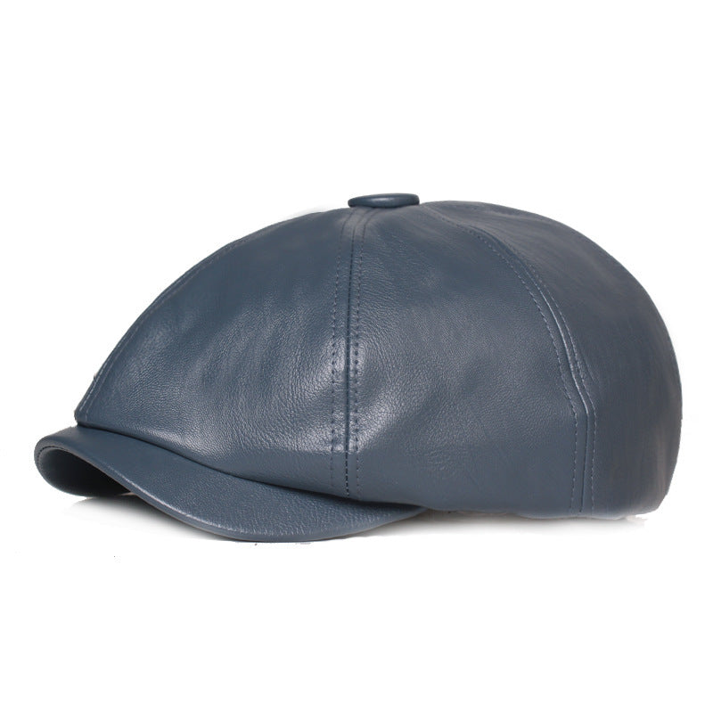 Leather Retro Cap - Unisex
