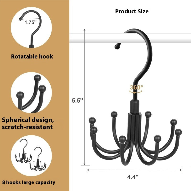 Home Clothing Store Multi-functional Storage Metal Hook Hangers for Belts Ties