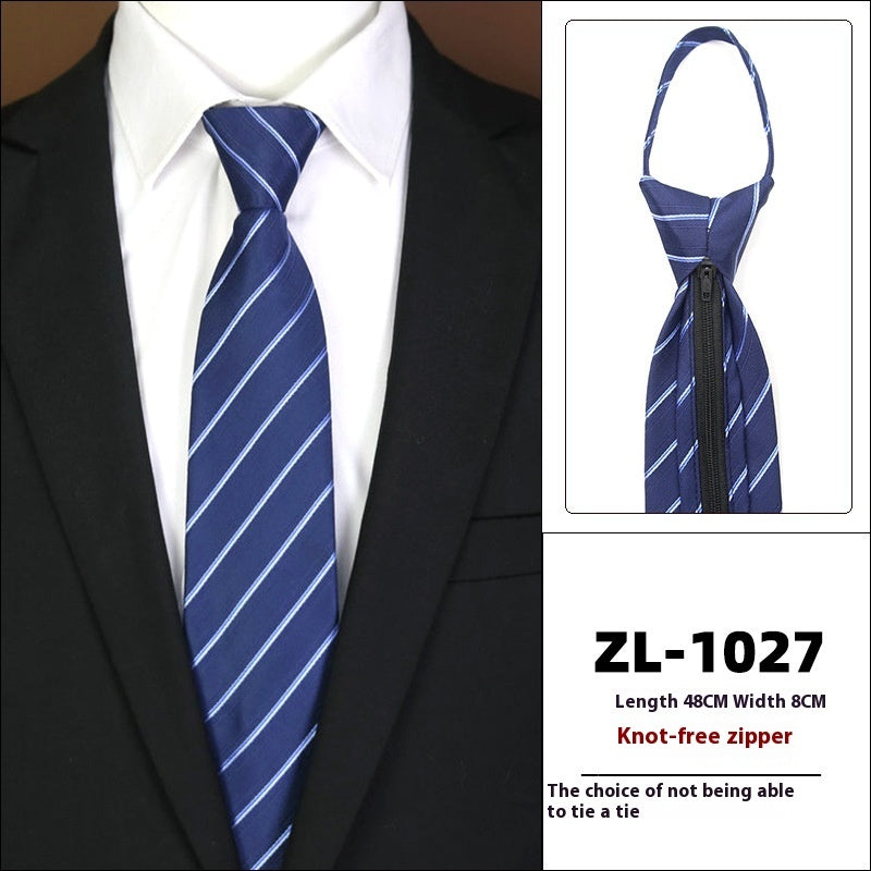 Men's Business Fashion Formal Wear Business Tie Zipper
