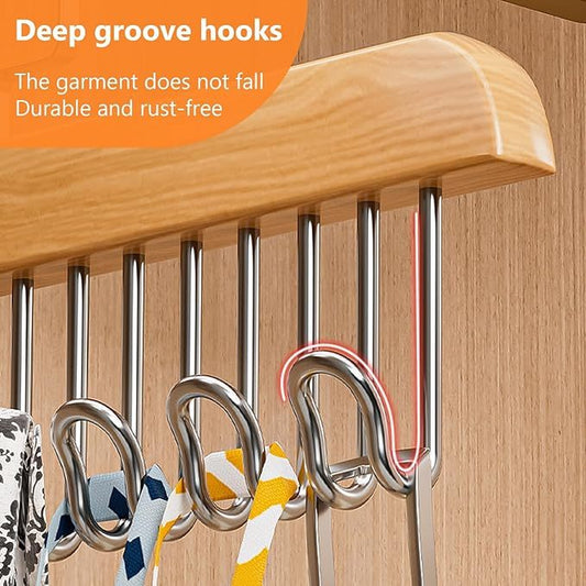 Home 3Pcs Bra Hangers For Closet Organizer, All In One Hanger - 360 Rotating, Tank Top Hanger With 8 Hooks, Bra Organizer, Space Saving Closet Organizer For Tops, Bras, Camisoles, Scarfs Or Belts