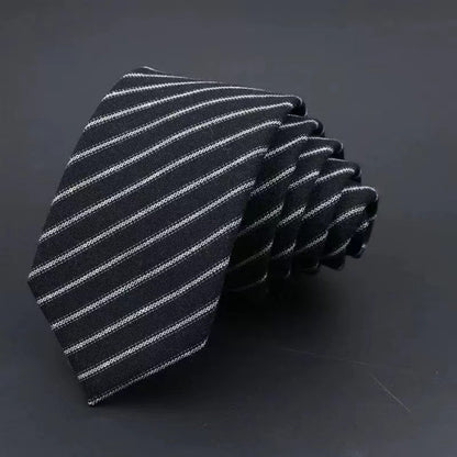 Men's Business Fashion Striped Solid Color Tie Cotton Thickened Sanded Fabric Formal Wear