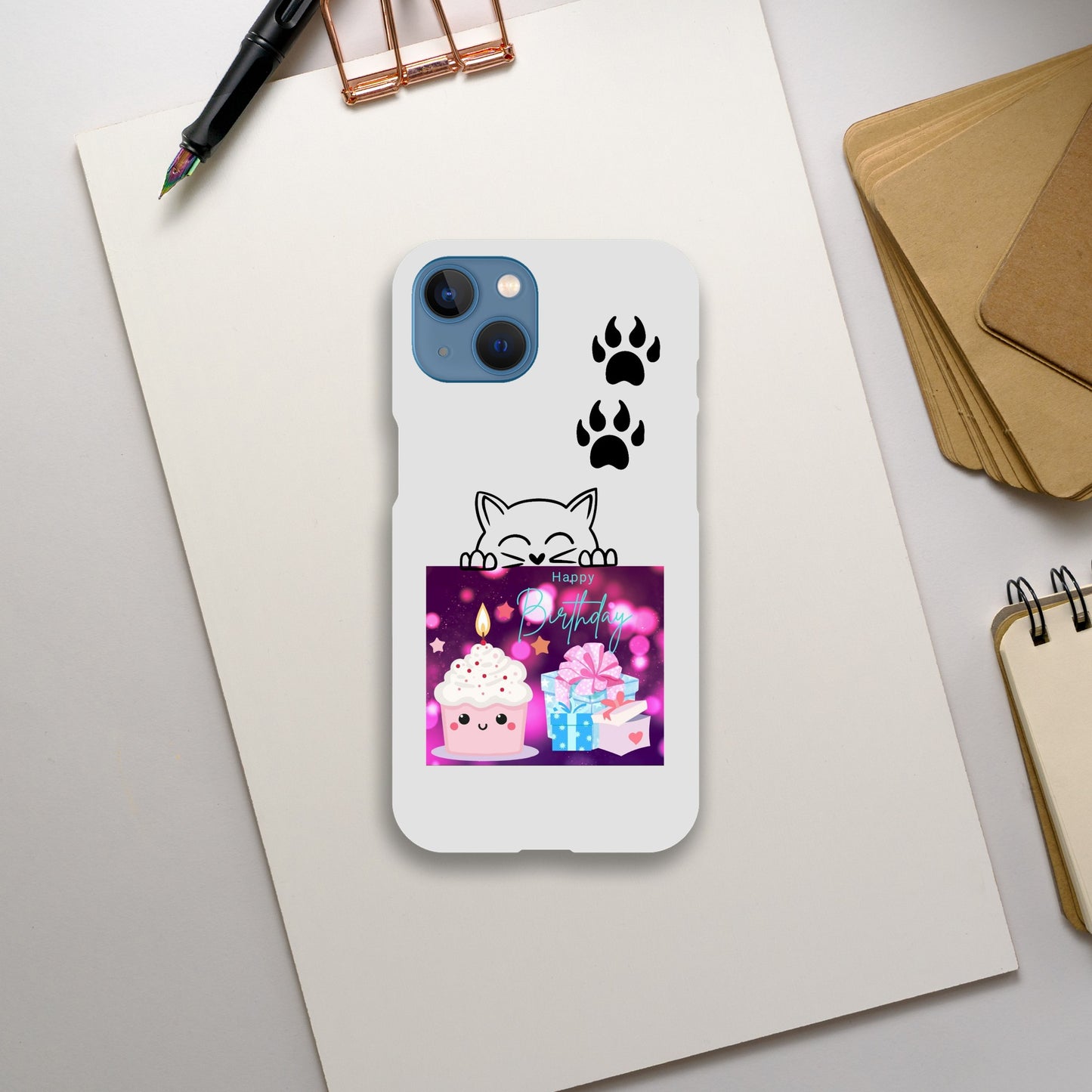 Birthday cupcake Mobile Slim casing Unisex iPhone