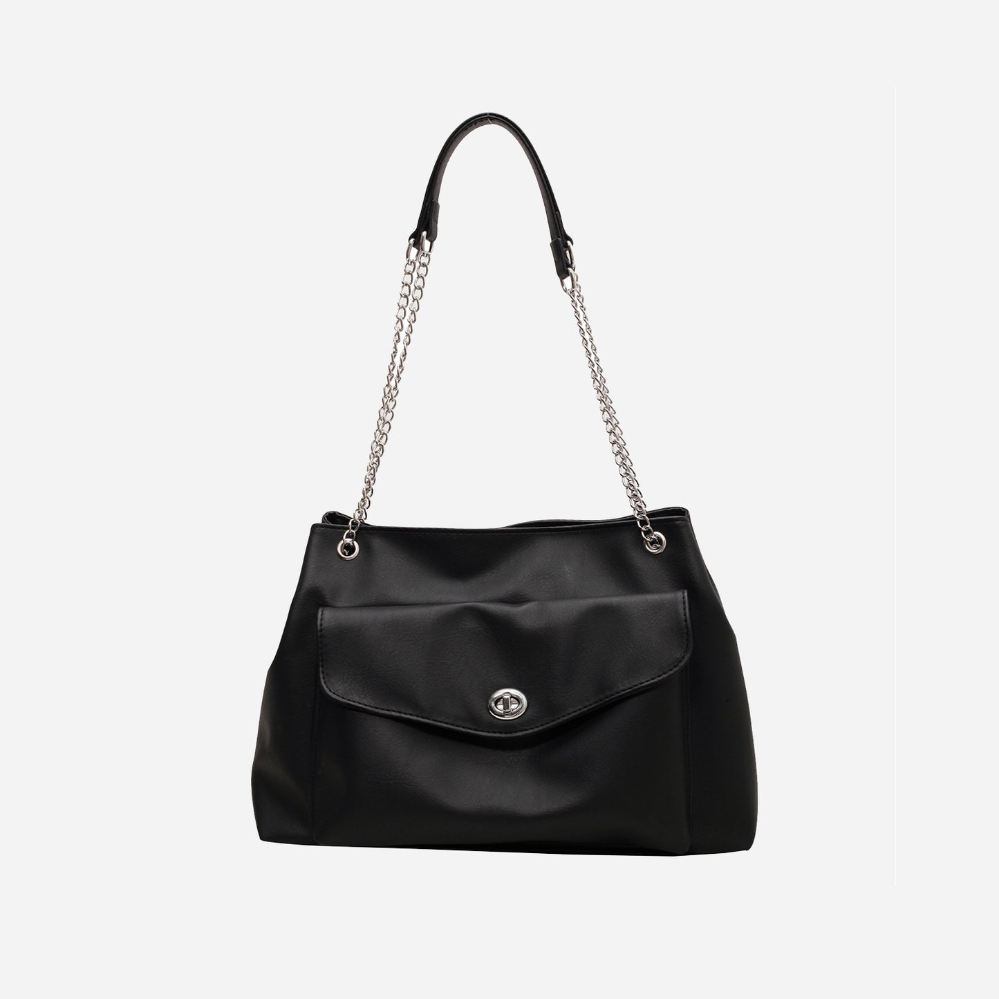 Ladies Bag PU Leather 2stripe Shoulder Bag