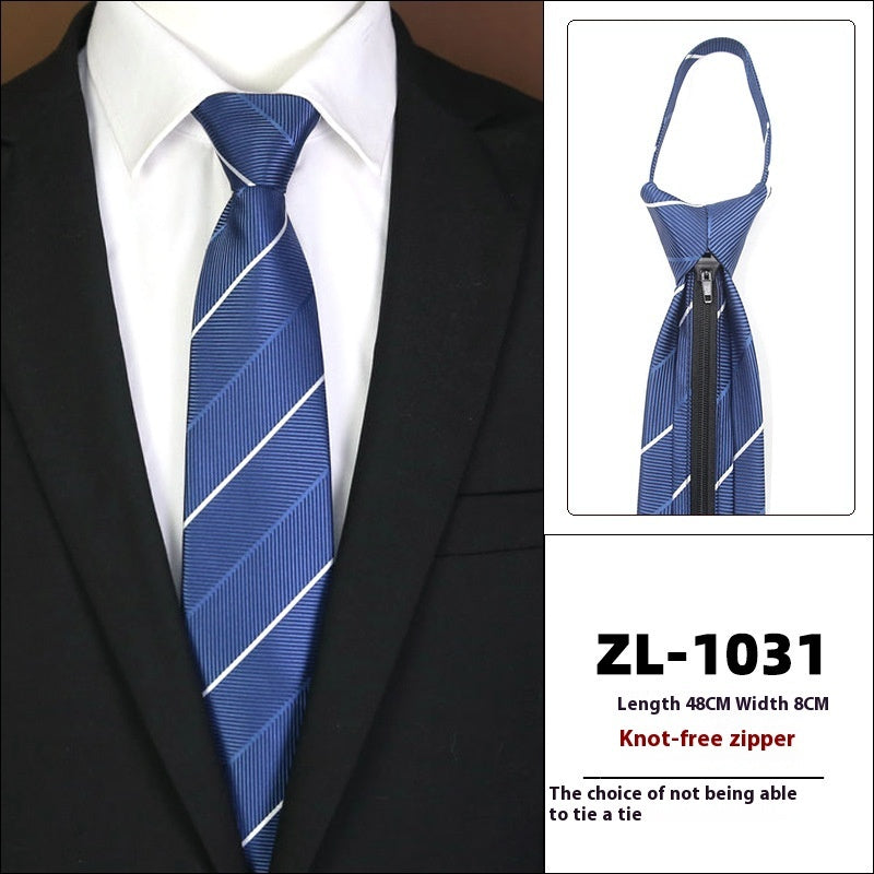 Men's Business Fashion Formal Wear Business Tie Zipper