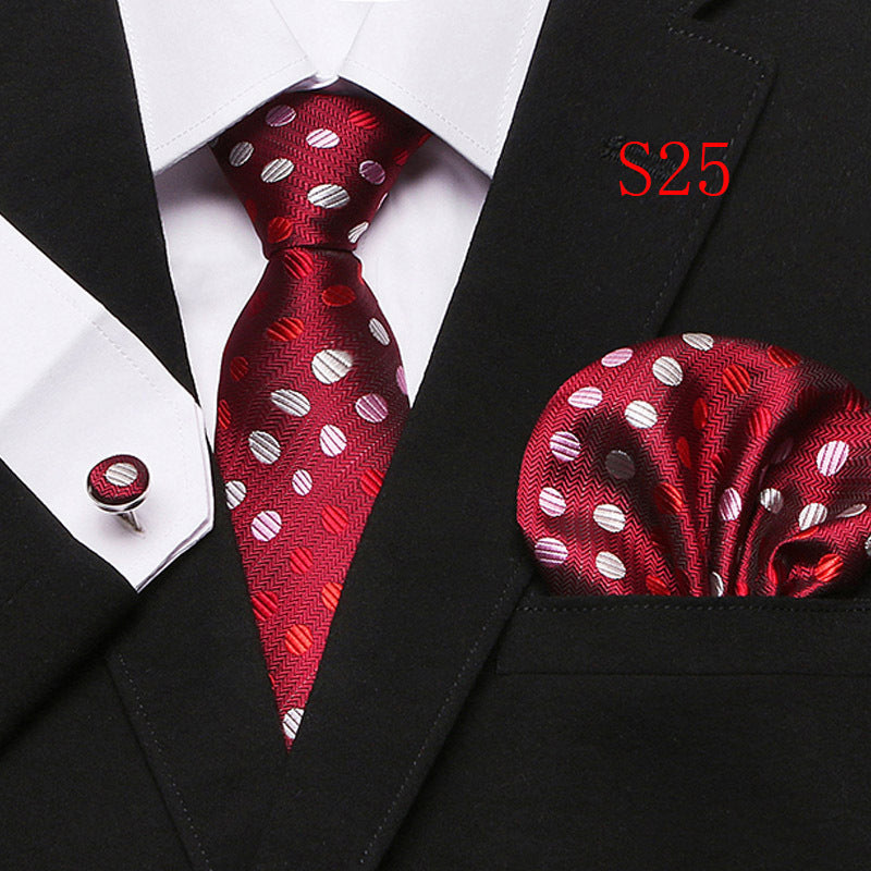Men's Fashion Three-piece Tie set Assorted Designs Series European and American