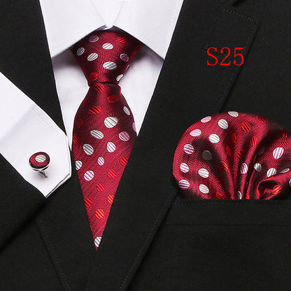 Men's Fashion Three-piece Tie set Assorted Designs Series European and American