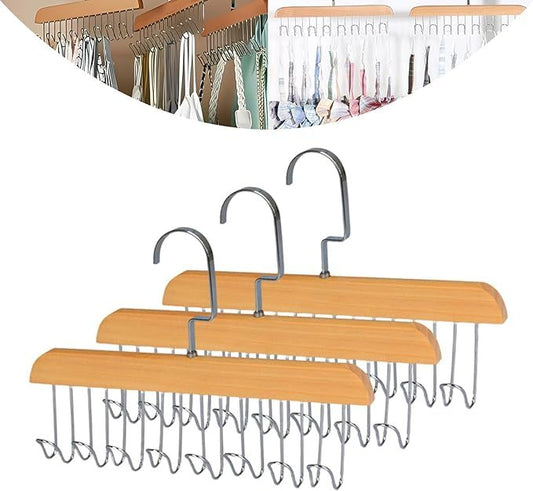 Home 3Pcs Bra Hangers For Closet Organizer, All In One Hanger - 360 Rotating, Tank Top Hanger With 8 Hooks, Bra Organizer, Space Saving Closet Organizer For Tops, Bras, Camisoles, Scarfs Or Belts
