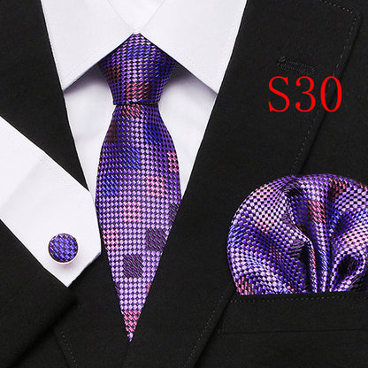 Men's Fashion Three-piece Tie set Assorted Designs Series European and American