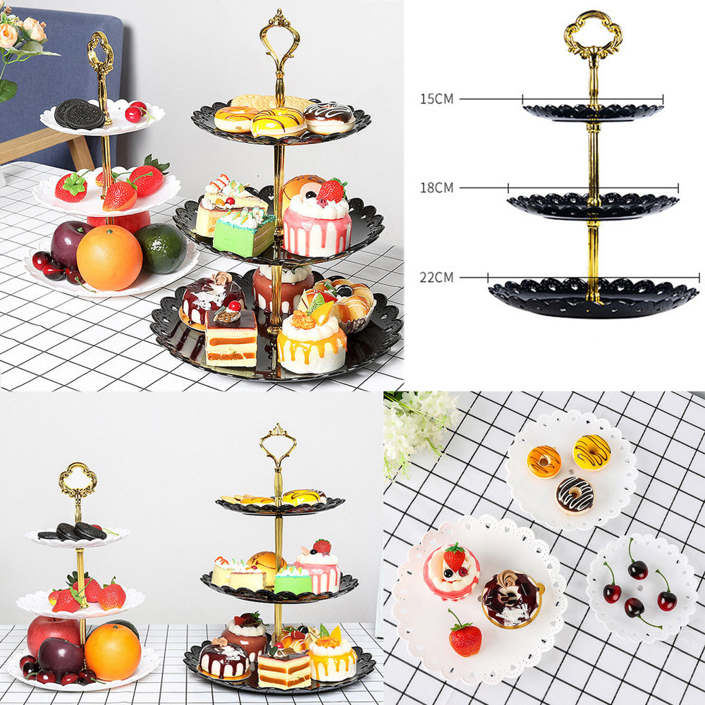 Baking 3-layer cake stand Dessert tray stand Display standee