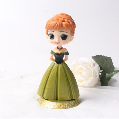 Baking Cake Decorative Ornaments 2nd Generation Princess Elsa Princess Anna Hand-made Model Scene Decoration