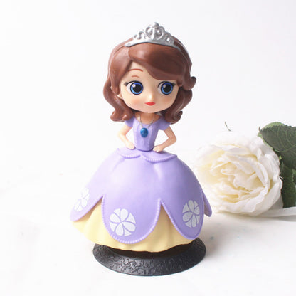 Baking Cake Decorative Ornaments 2nd Generation Princess Elsa Princess Anna Hand-made Model Scene Decoration