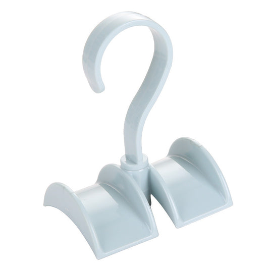 Home Wardrobe closet rotatable double bag hanger hook