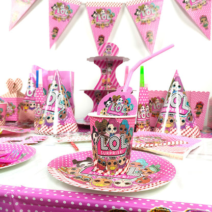 Baking Cartoon doll birthday theme cake stand