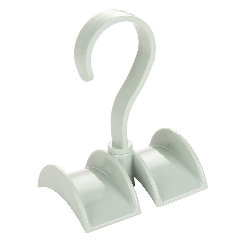 Home Wardrobe closet rotatable double bag hanger hook