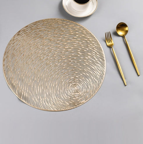 Nordic Round Placemat Solid Color 6pcs set
