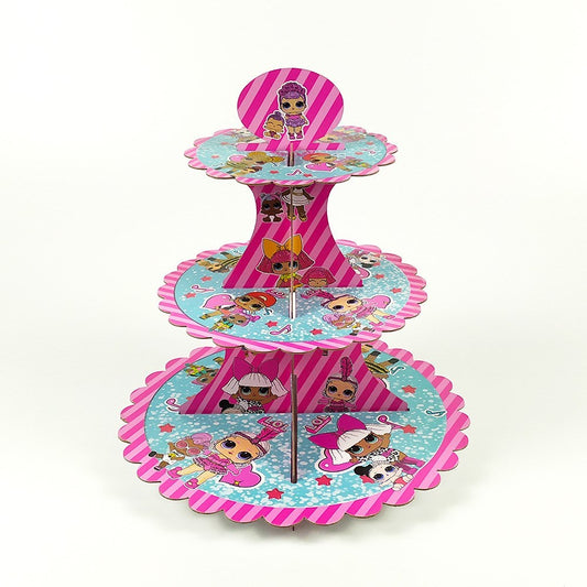 Baking Cartoon doll birthday theme cake stand