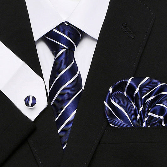 Men's Fashion Three-piece Tie set Assorted Designs Series European and American
