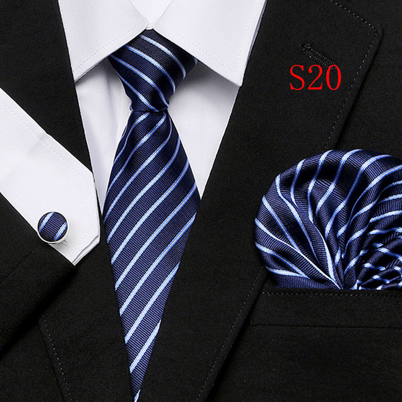 Men's Fashion Three-piece Tie set Assorted Designs Series European and American