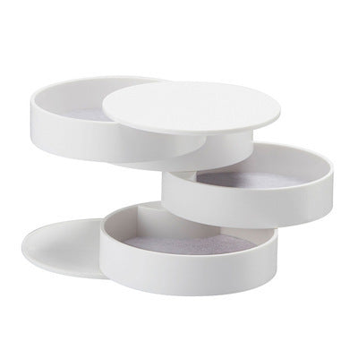 Homes Rotating Multilayer Jewelry Storage Box Necklace Earring Jewelry Container