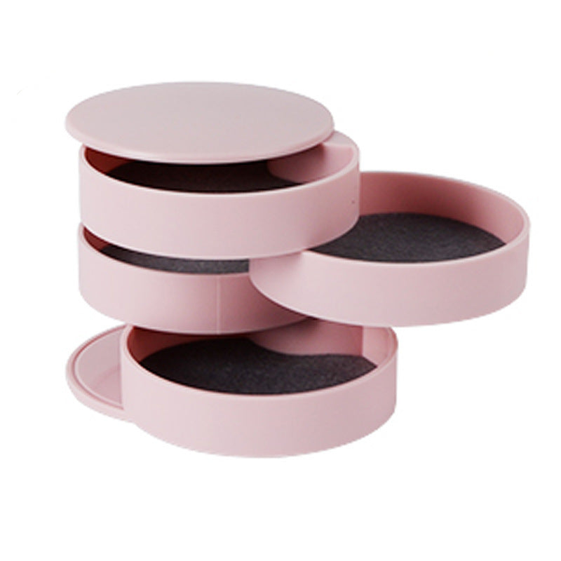 Homes Rotating Multilayer Jewelry Storage Box Necklace Earring Jewelry Container