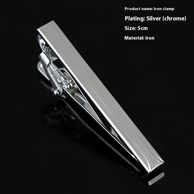 Men's Silver Tie Clip Business Formal Simple Fashion Wear