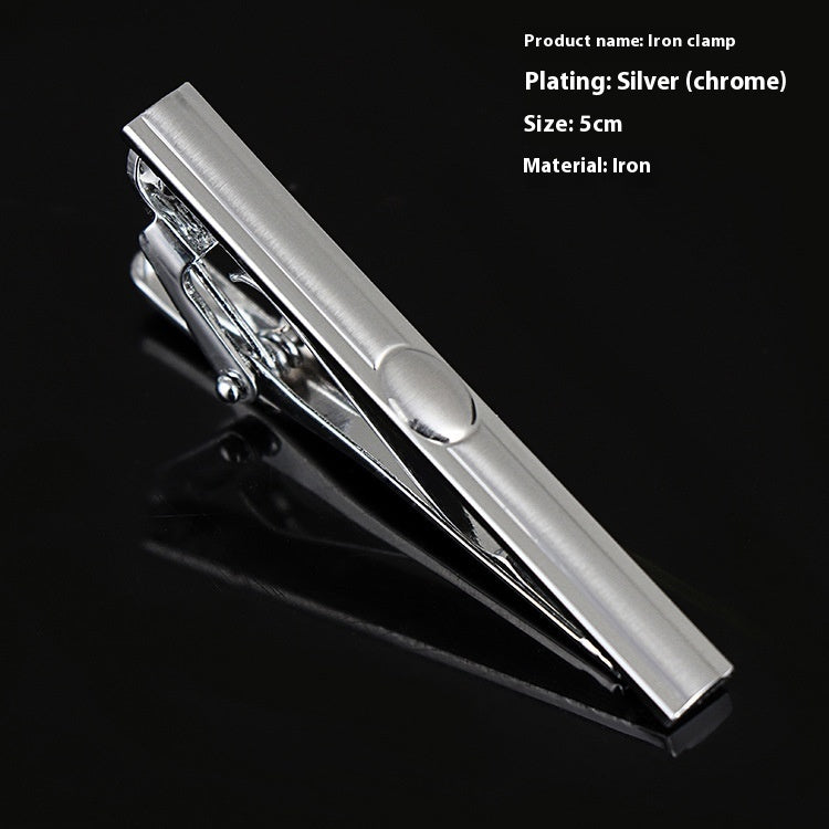 Men's Silver Tie Clip Business Formal Simple Fashion Wear