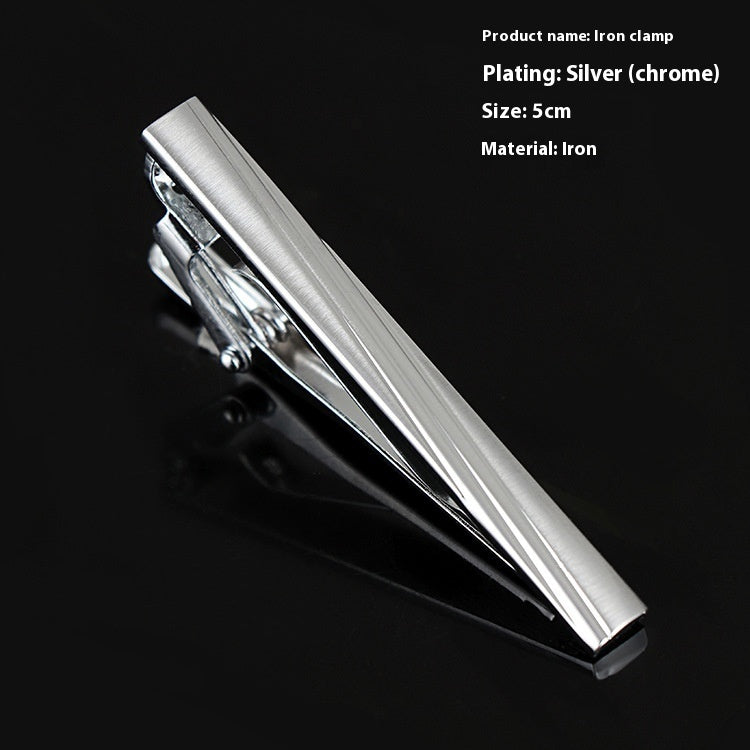 Men's Silver Tie Clip Business Formal Simple Fashion Wear