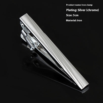 Men's Silver Tie Clip Business Formal Simple Fashion Wear