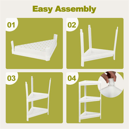 Rack 2-piece corner multi-purpose rack