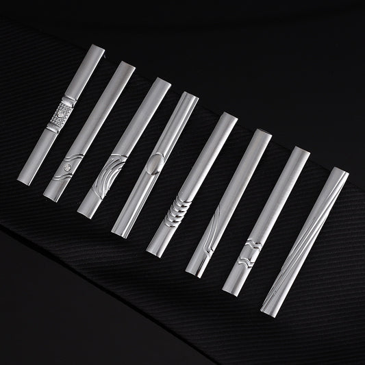 Men's Silver Tie Clip Business Formal Simple Fashion Wear
