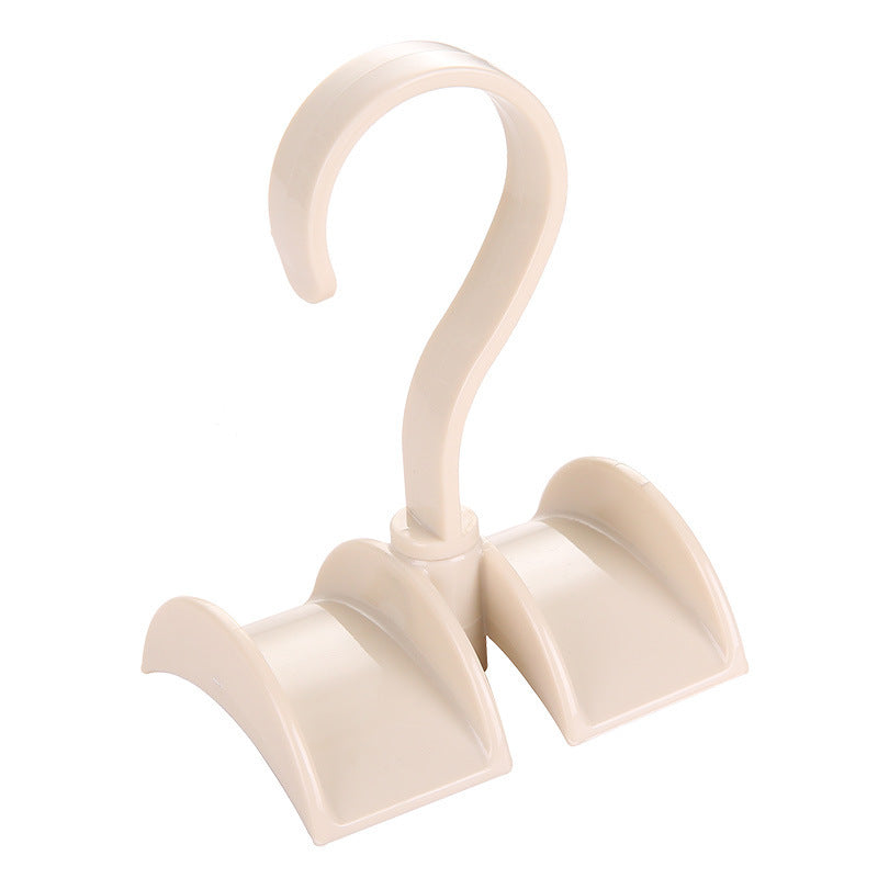 Home Wardrobe closet rotatable double bag hanger hook