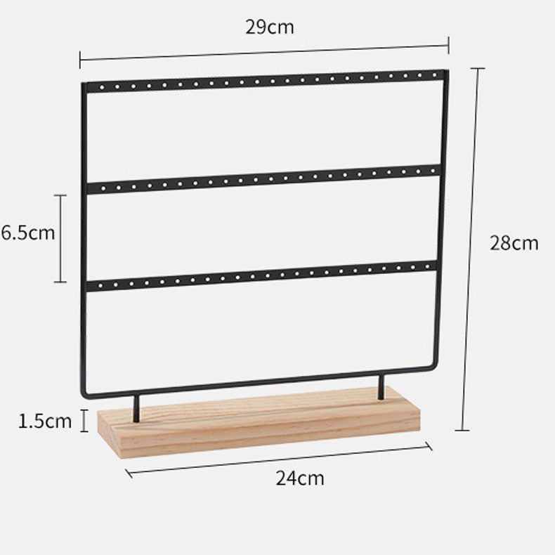 Homes Display Wooden Jewelry Rack Earring Stand Jewelry Storage