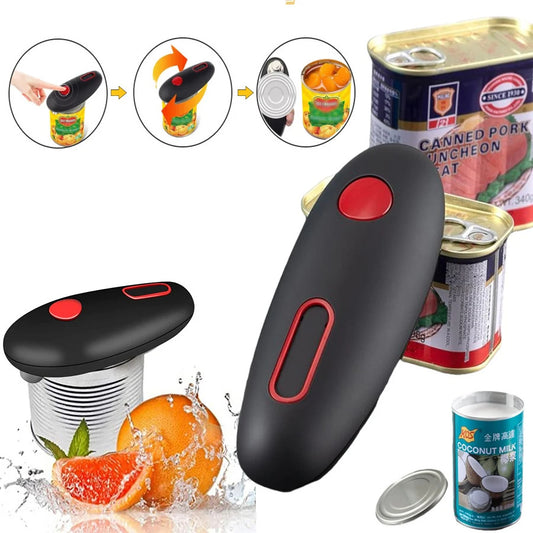 Kitchen Electric Can Opener Automatic Jar Bottle Can Machine One Touch Portable Kitchen Hand Free Opening Opener Tool Gadgets