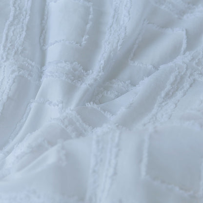 Bohemian Style Quilt Cover Set, Cut Flower Quilt Cover,  Tufted Quilt Cover Three-piece Set, One Quilt Cover And Two Pillowcases,  Washable And Machine Washable Without Shrinkage,  Suitable For Hotels