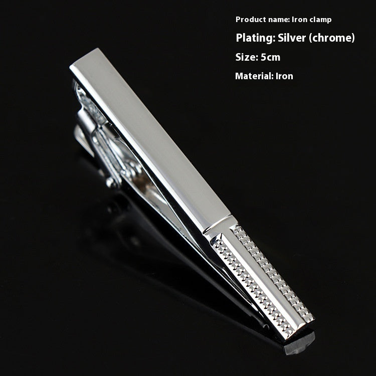 Men's Silver Tie Clip Business Formal Simple Fashion Wear